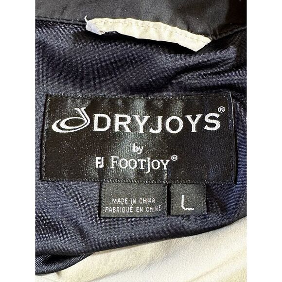 FOOTJOY DRYJOYS Men's Short Sleeve 1/2 Zip Golf Rain Jacket Beige Size Large - Picture 2 of 16